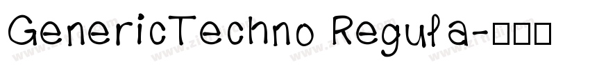 GenericTechno Regula字体转换